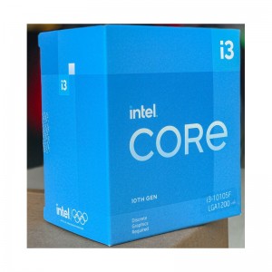core i3-10105F  CPU Intel Core (3.7GHz turbo up to 4.4Ghz, 4 nhân 8 luồng, 6MB Cache, 65W) - Socket Intel LGA 1200